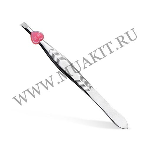 Пинцет для бровей прямой срез